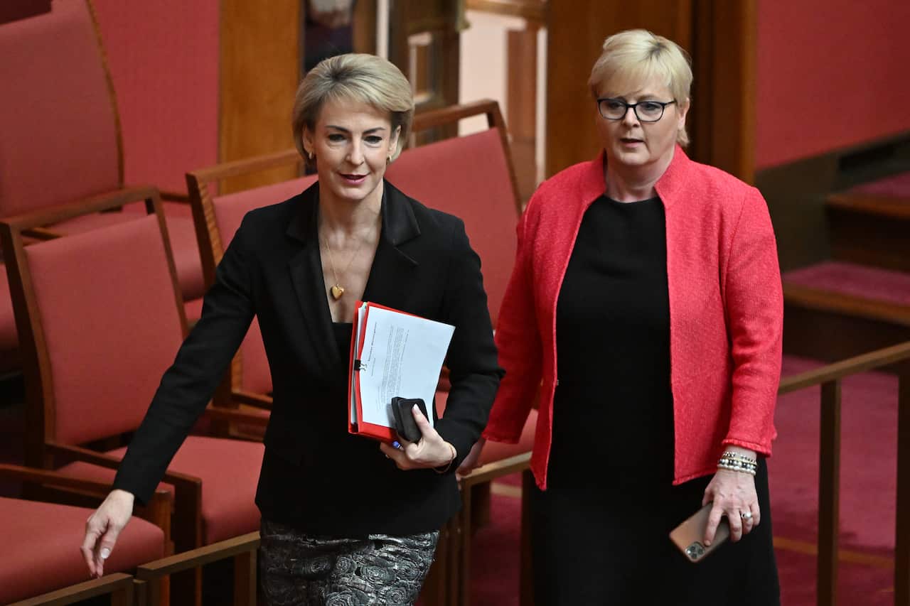 Senators Linda Reynolds and Michaelia Cash