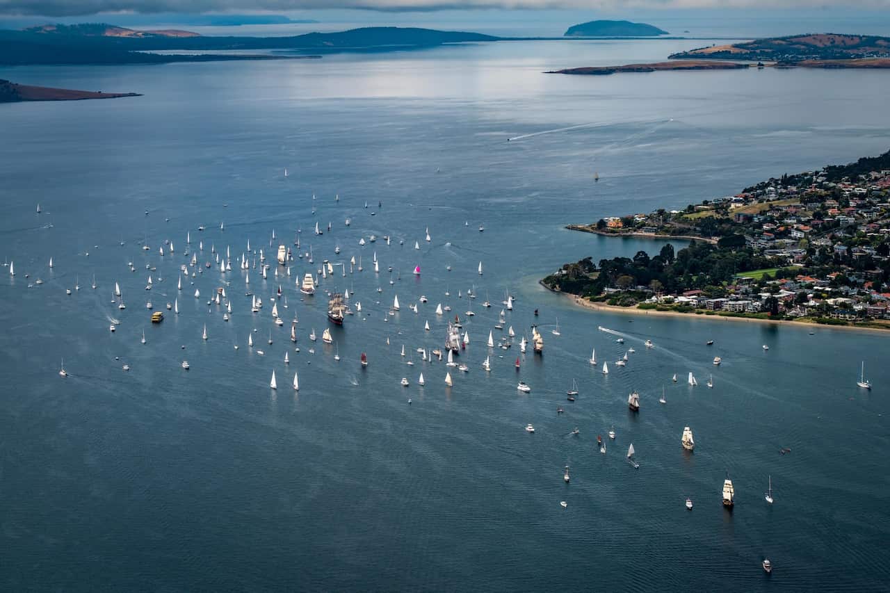 Parade of Sails, Australian Wooden Boat Festival 2022