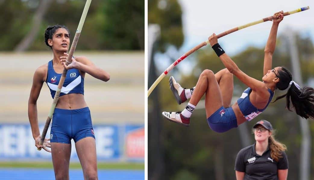 Rangi sisters at pole vault.JPG