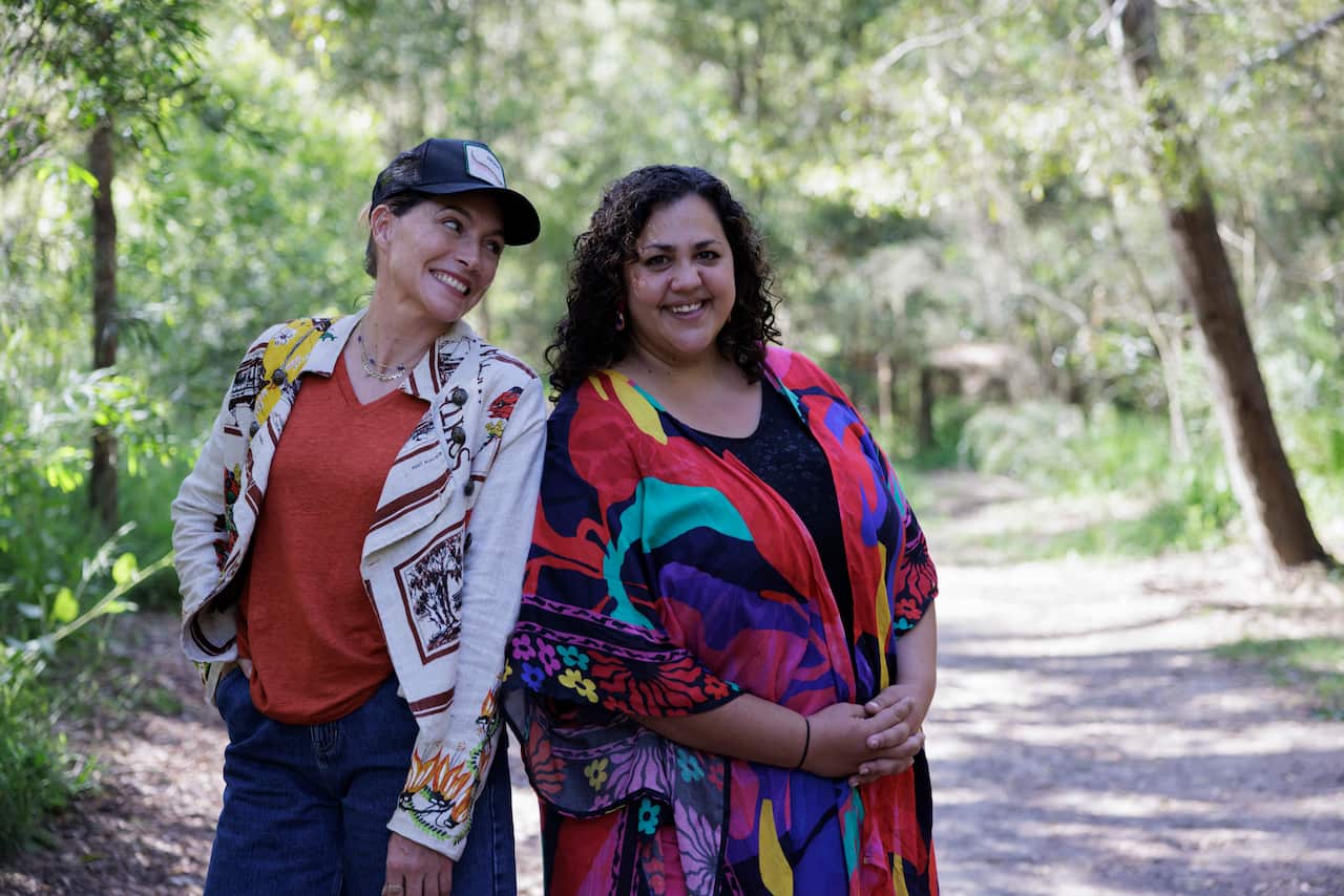 Claudia Karvan and Steph Tisdell in episode 4 of Great Australian Road Trips, as they journey from Adelaide to Kangaroo Island.