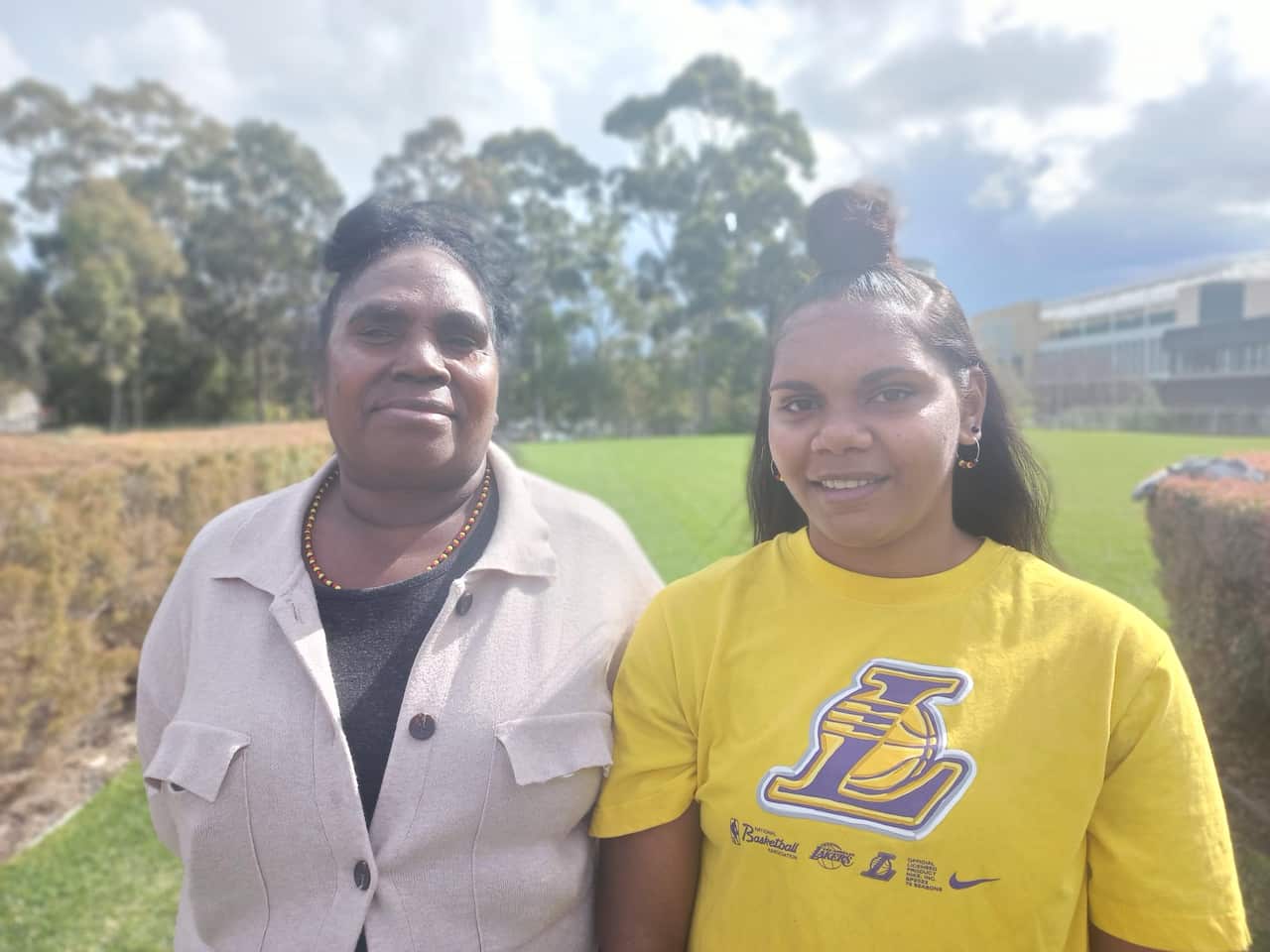 Regina Rogers and Brianna Bara at Macquarie University