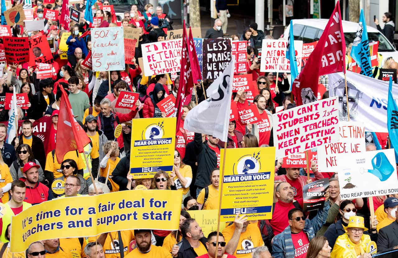 NSW TEACHERS STRIKE