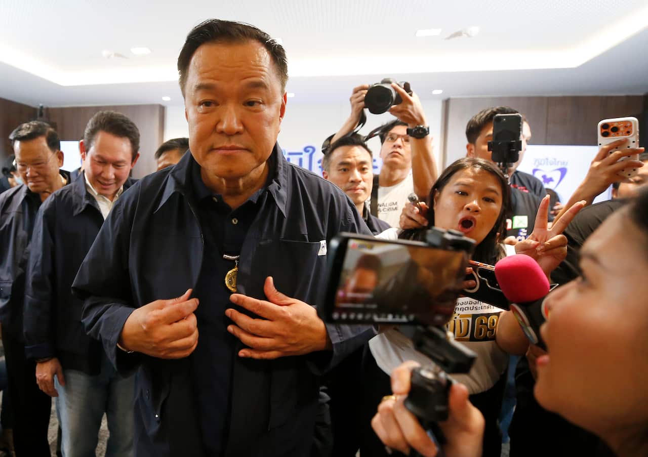 Thailand's PM Charnvirakul holds a press conference after the general election