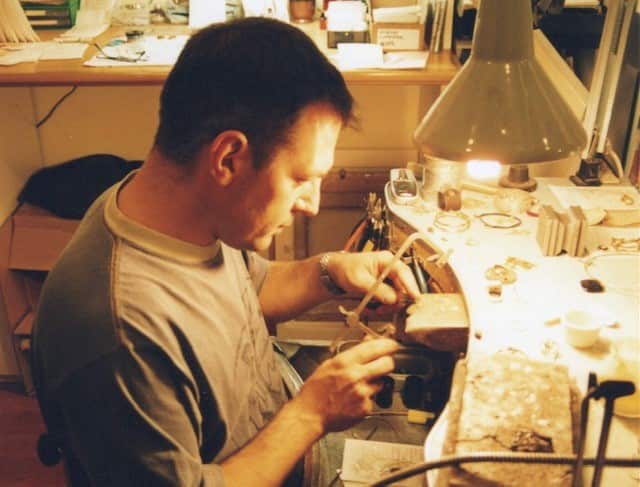 Roberto Mattei in his lab in Guidonia, Italy.