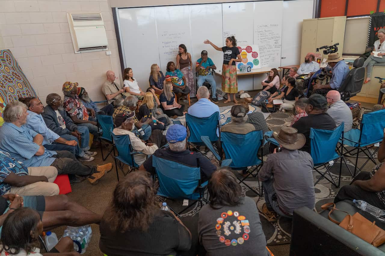 The inquest held a yarning circle, so the community could air their key concerns.jpg