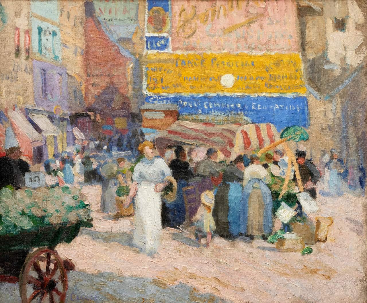 2002.108 
Rue Mouffetard, Paris (1910) 
Ethel CARRICK FOX, Australian, 1872 - 1952 
Australian, 20th century, 1910 
oil on canvas 
38.1 × 45.6 cm 
With frame: 54 × 61 × 7.7 cm 
