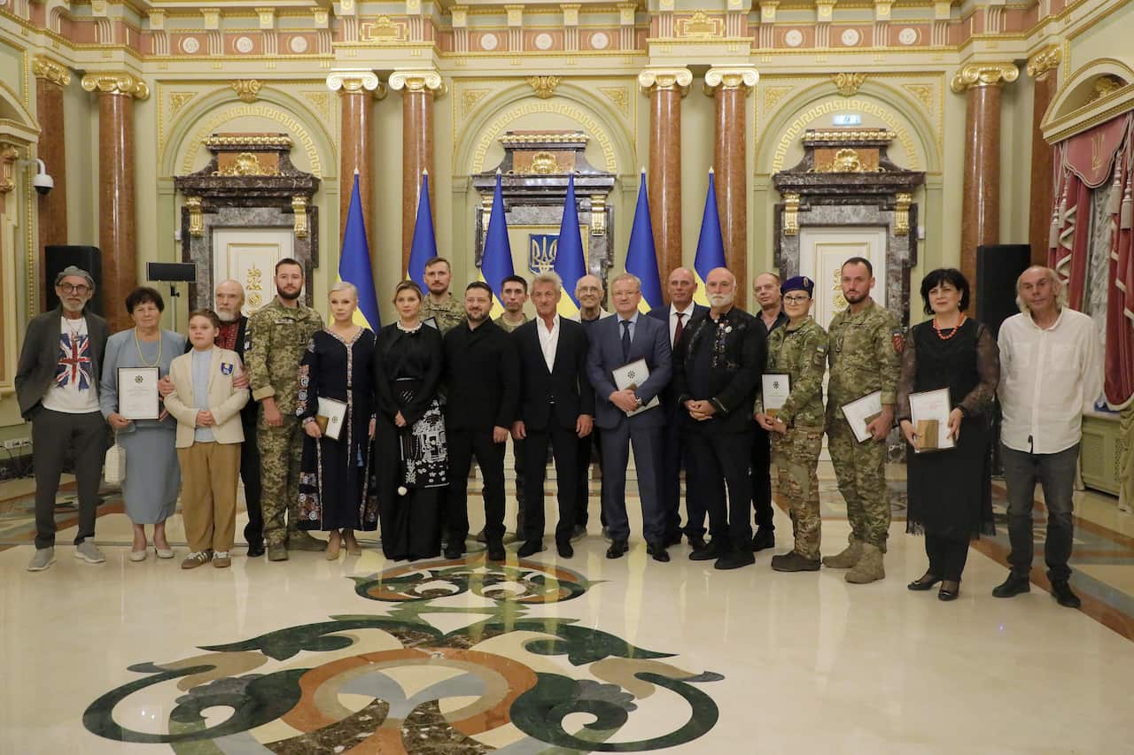 Sean Penn Receives National Legend of Ukraine Award - Kyiv