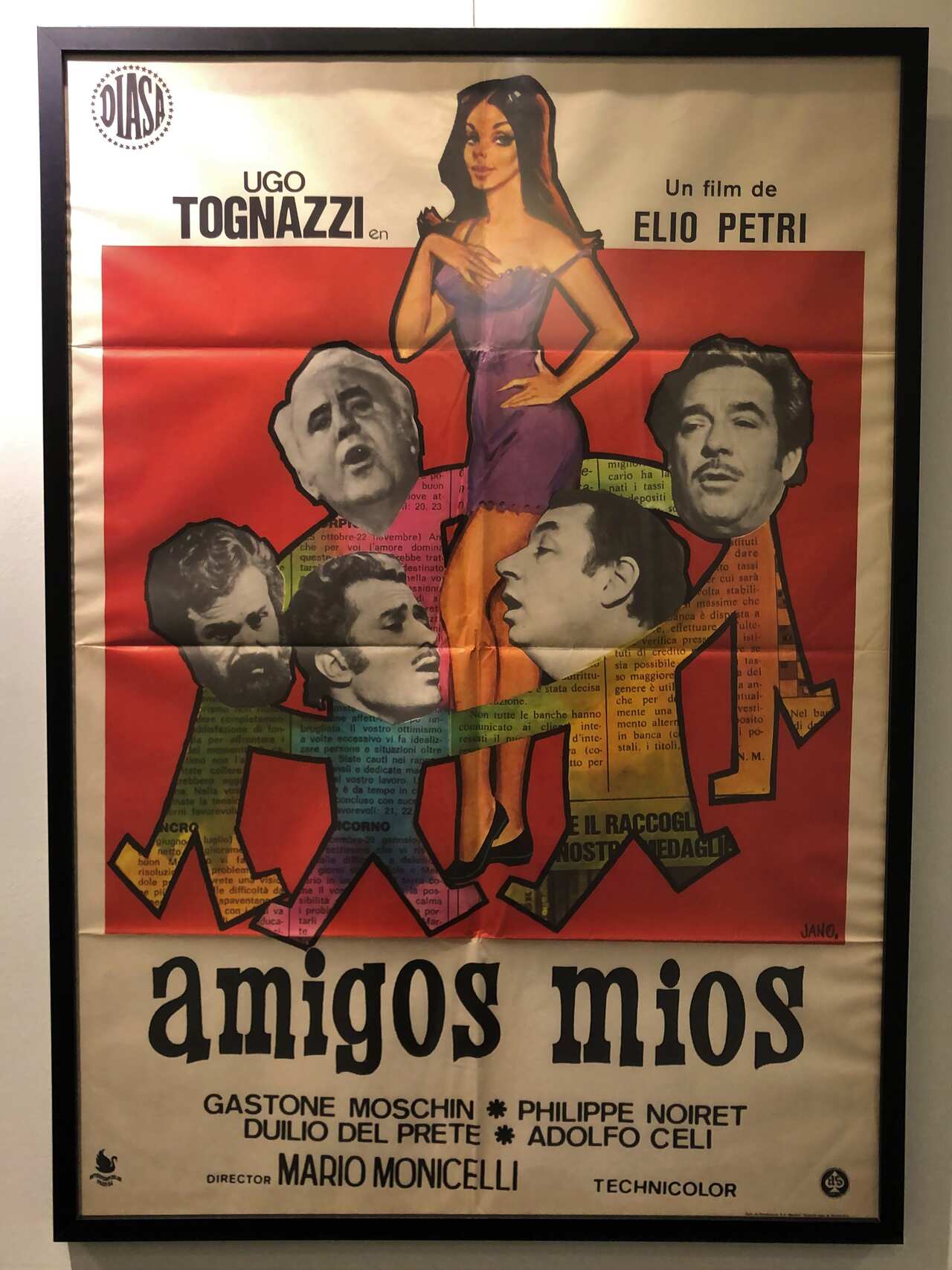 Una locandina spagnola del film "Amici miei".