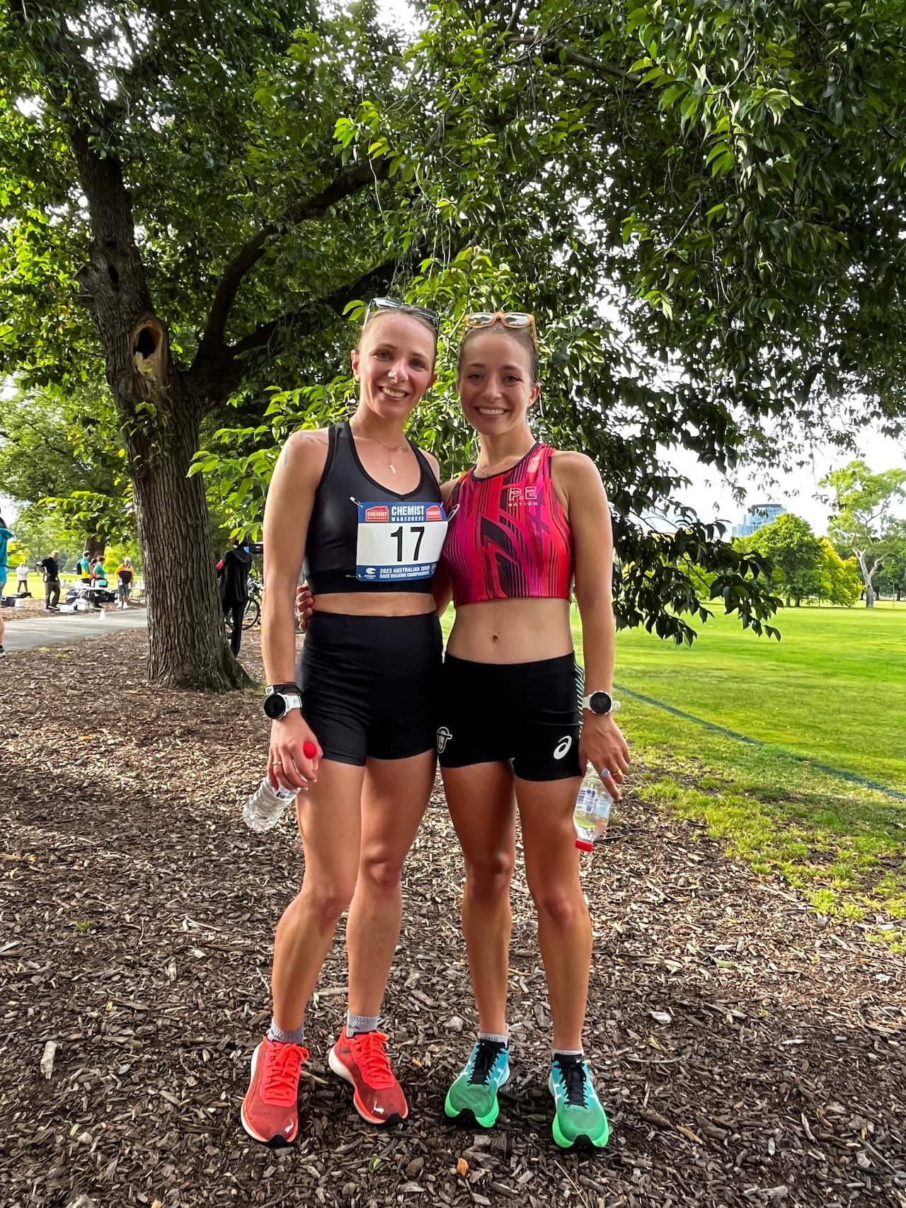 Antigoni Drisbioti made it: At the 2024 Paris Olympics via... Melbourne. Here at Melbourne's Fawkner Park / SBS Greek / Panos Apostolou