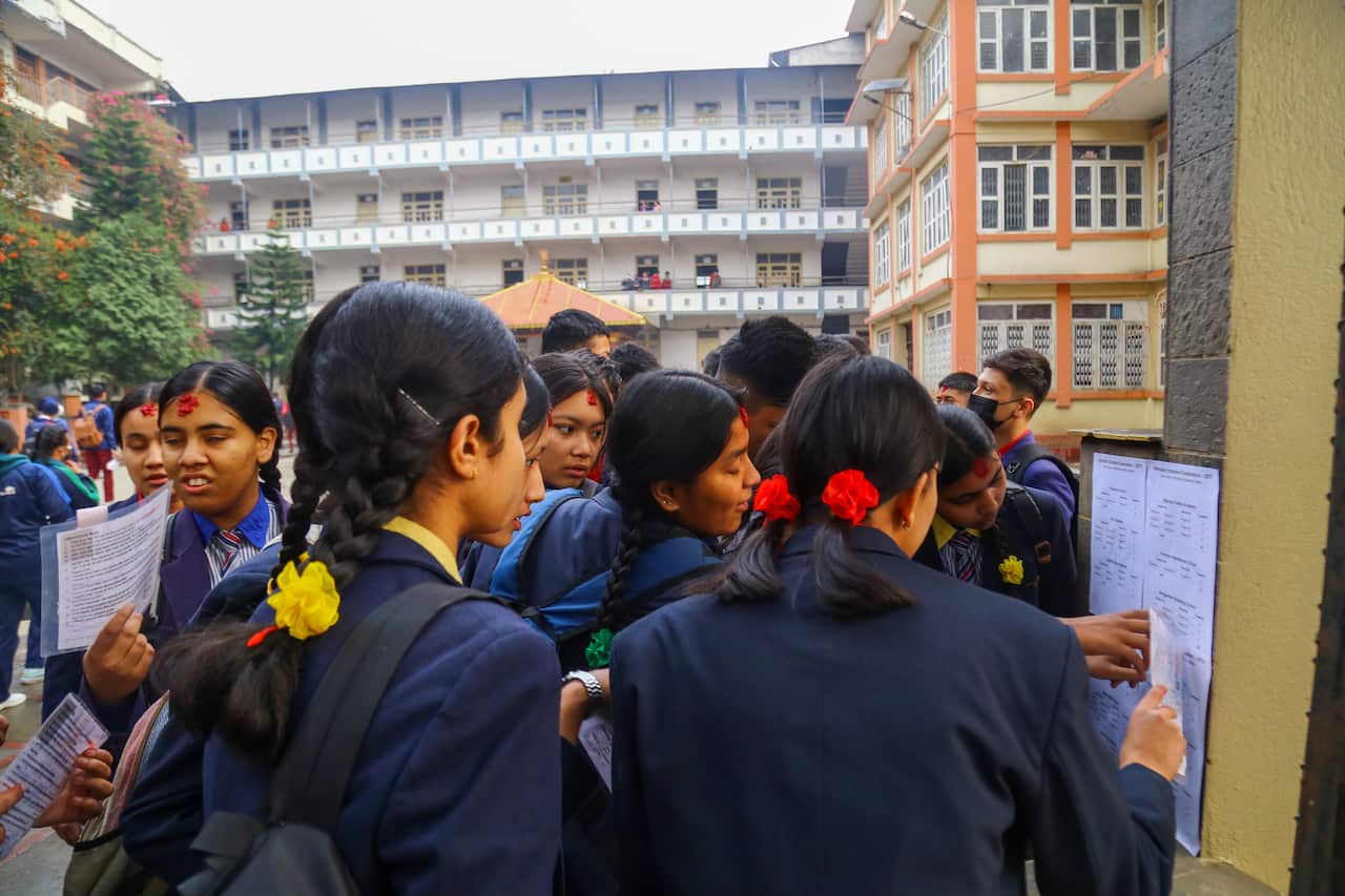 Nepal school students final exams