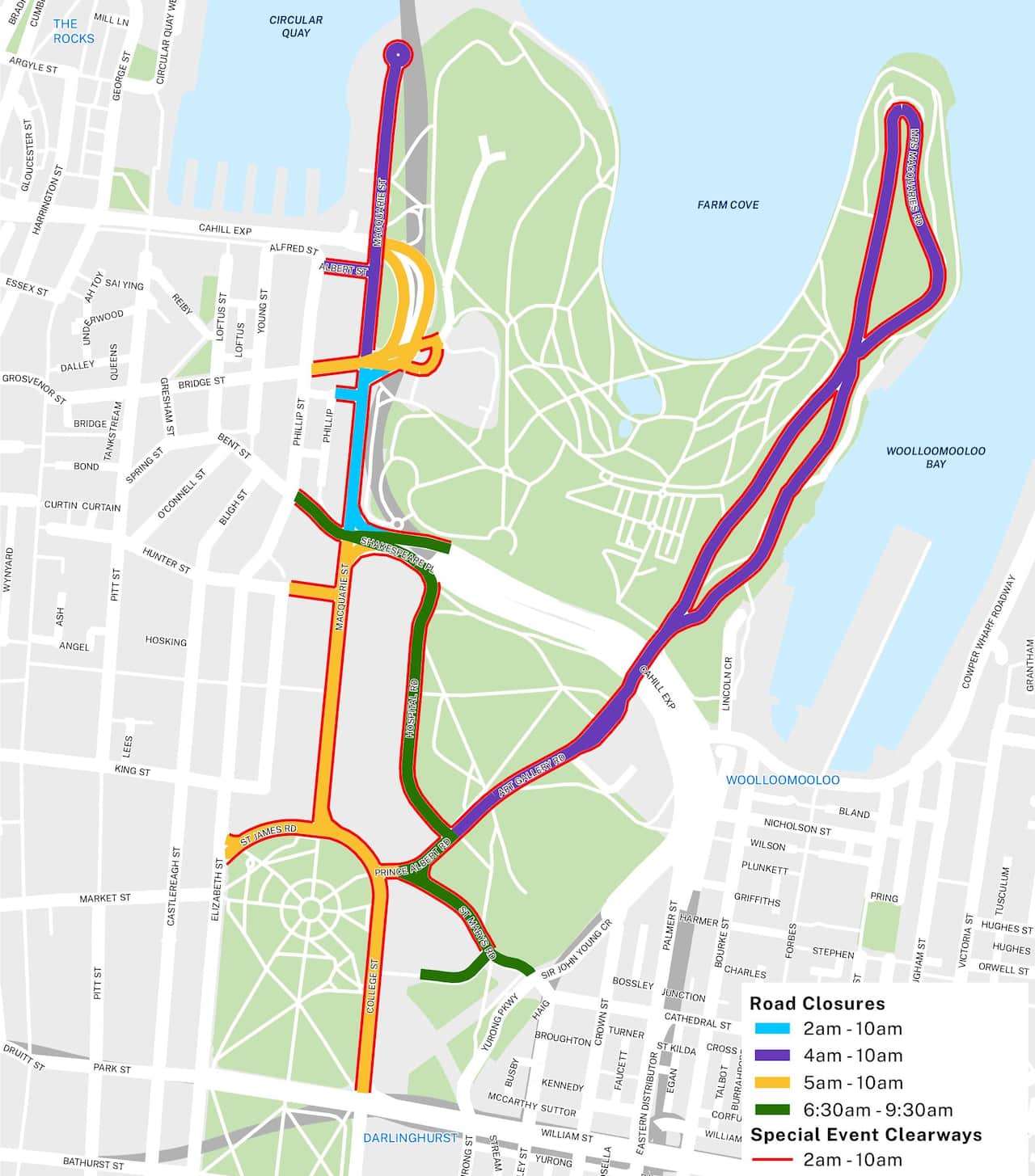 Sydney Marathon 2025 Road Closure