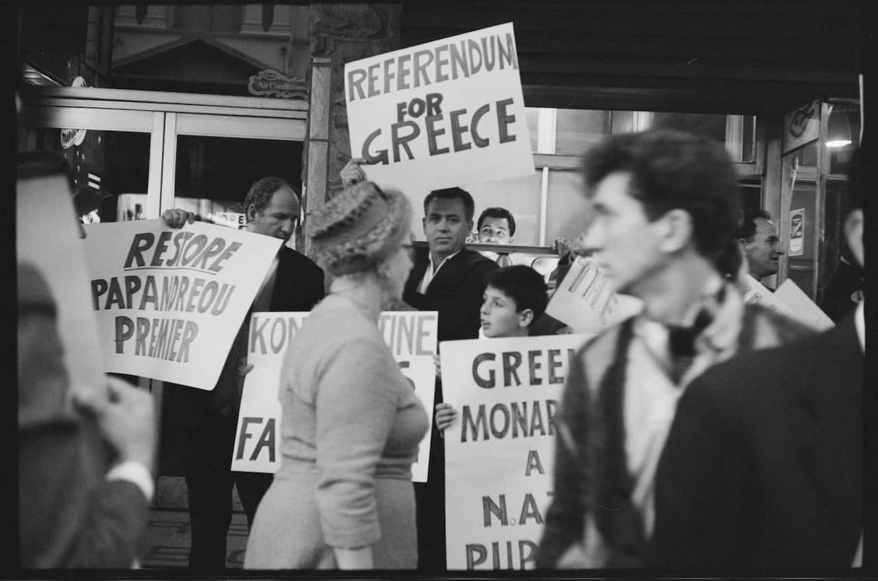 From "The Tribune" (Communist Party of Australia newspaper) collection of negatives and photographic prints featuring Communist activists, prominent individuals, social issues and demonstrations (1964-1991)