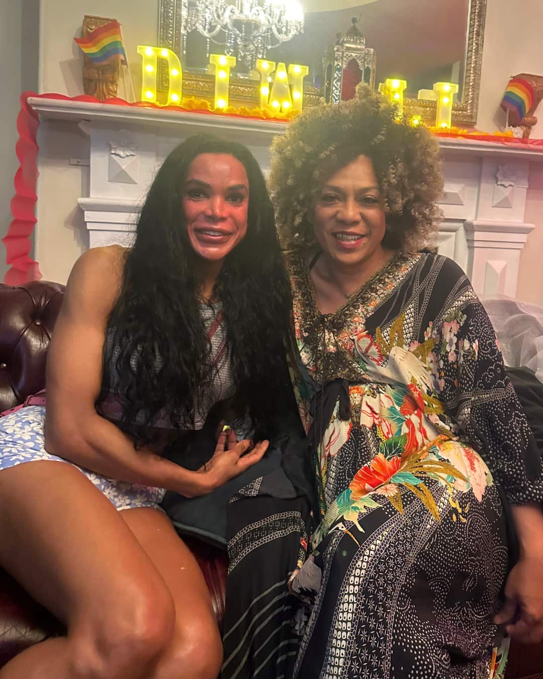 LGBTIQ+ community members at the Diwali event in Fitzroy, Melbourne.