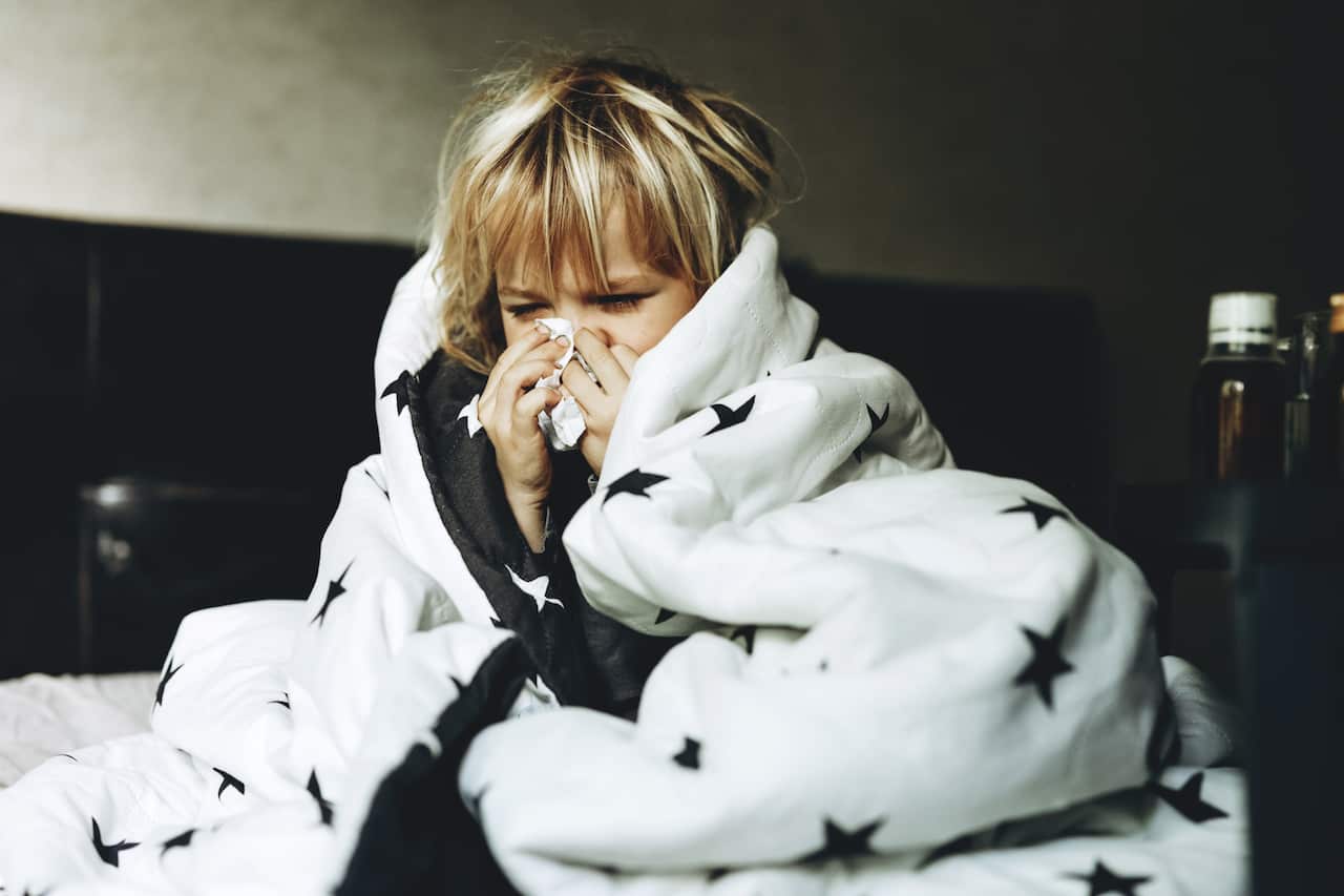  boy with cold
