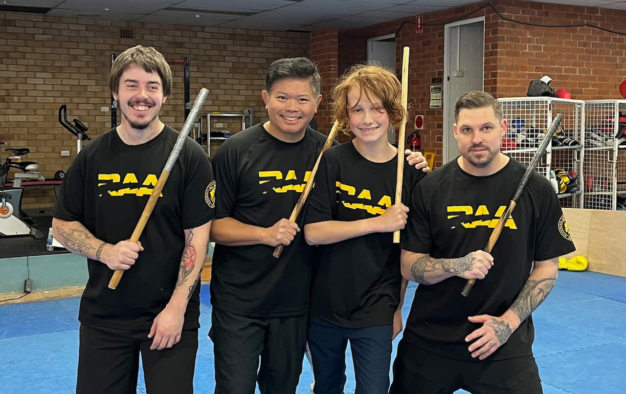 Several organisations including David Bardos' Riverina Arnis Association in Wagga Wagga NSW, along with other martial arts schools across Asutralia such as in Gold Coast, Canberra, Newcastle and Central Coast include arnis in their sport curriculum.