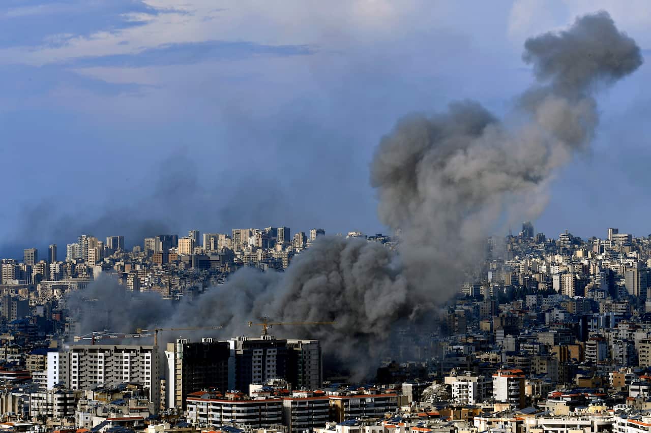 Israeli airstrike on the Dahieh district, south of Beirut