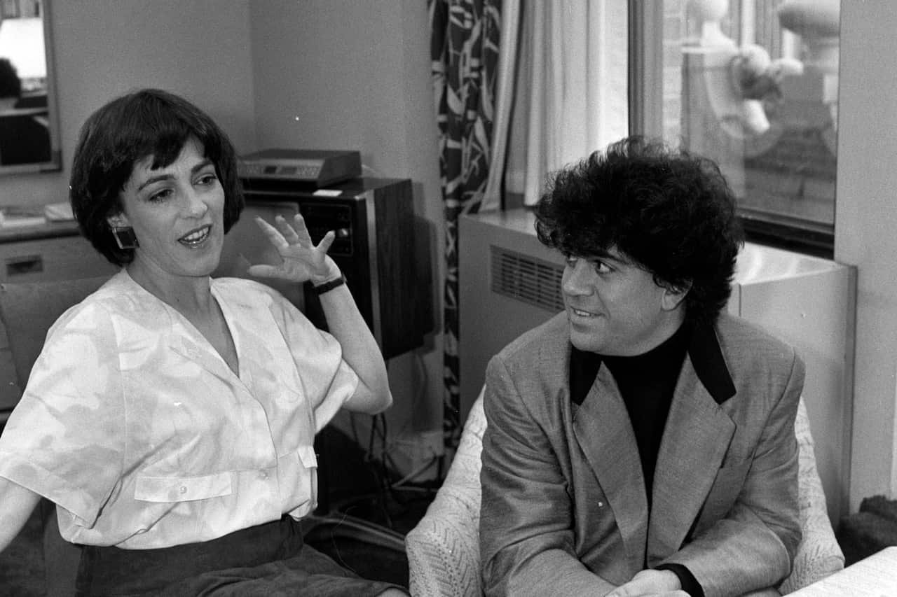 Spanish Filmmaker Pedro Almodovar Visits New York in 1987
