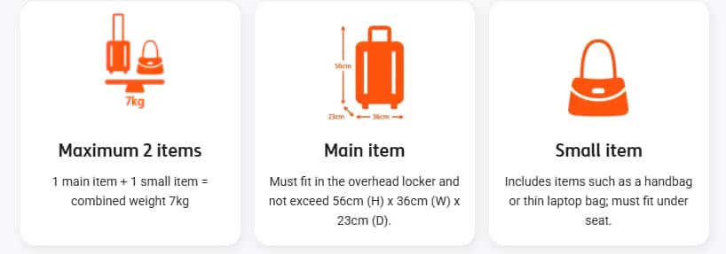 Jetstar 手提行李限額