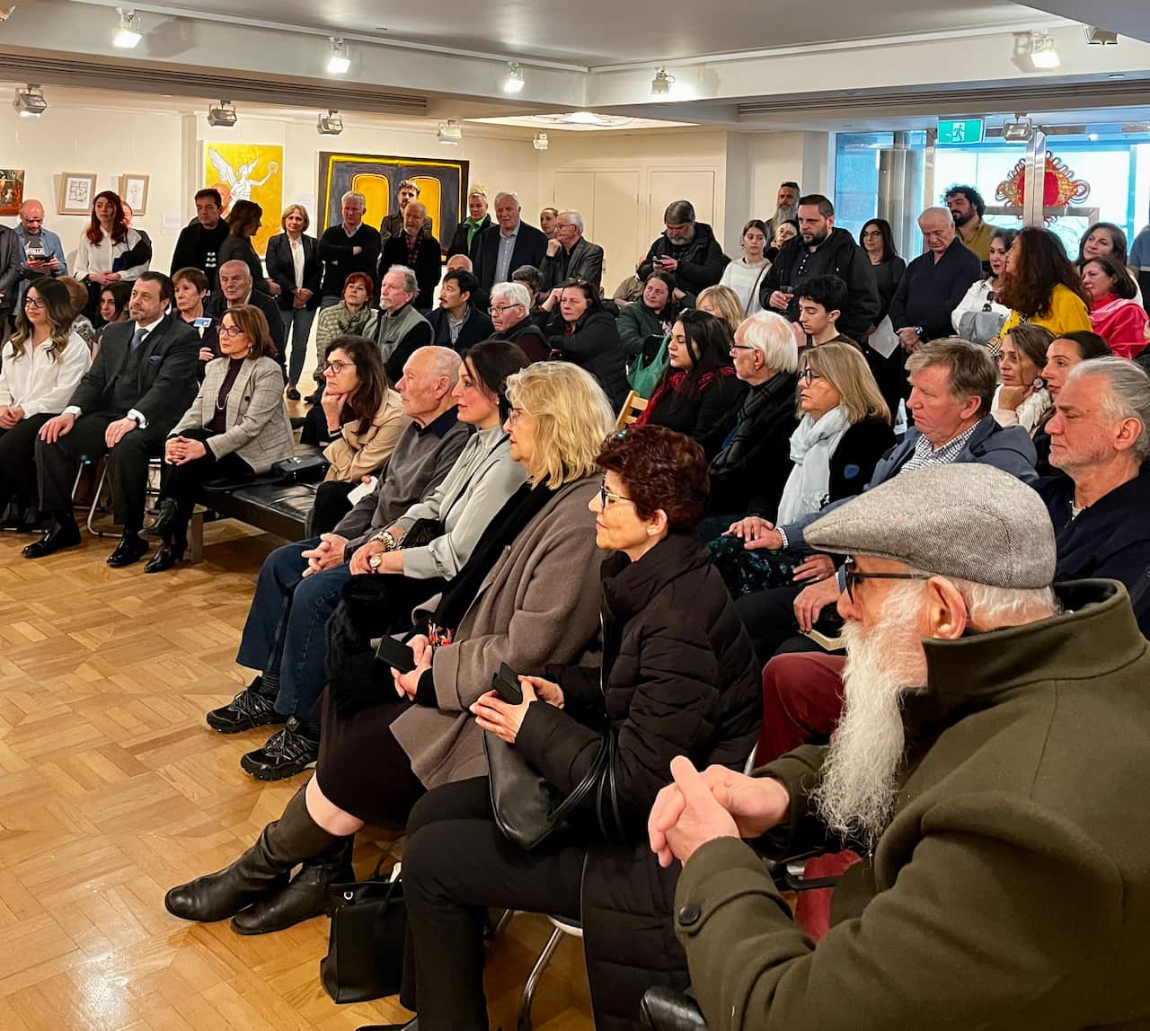 Στα εγκαίνια της έκθεσης Antipodean Palette 