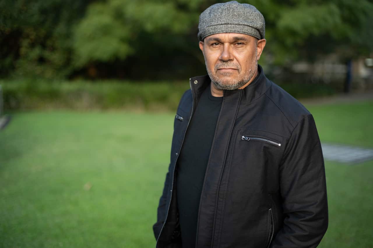 Aaron Pedersen in Sydney.