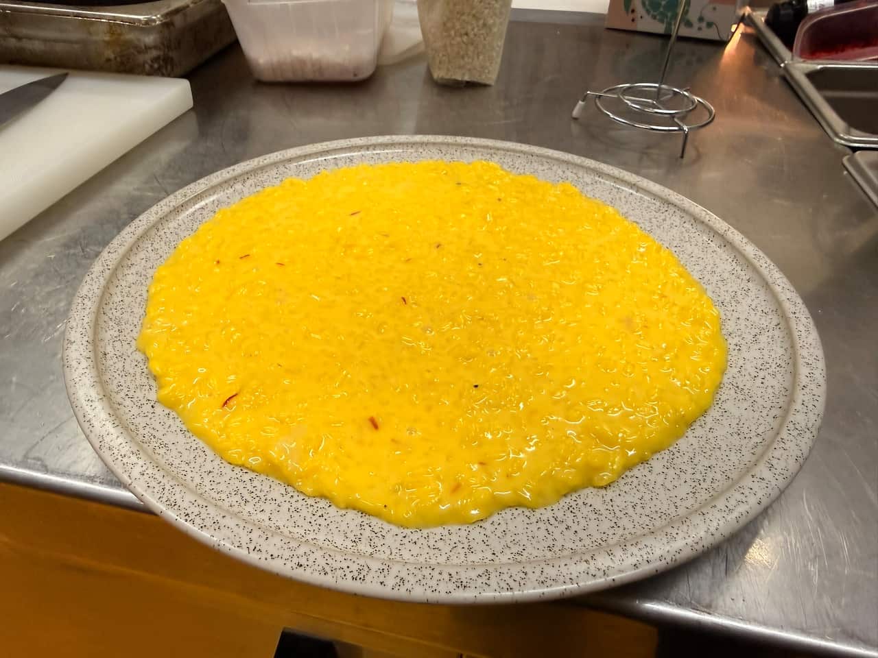 Il risotto alla Milanese "all'onda".