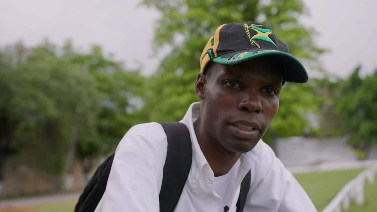 A man wearing a cap.