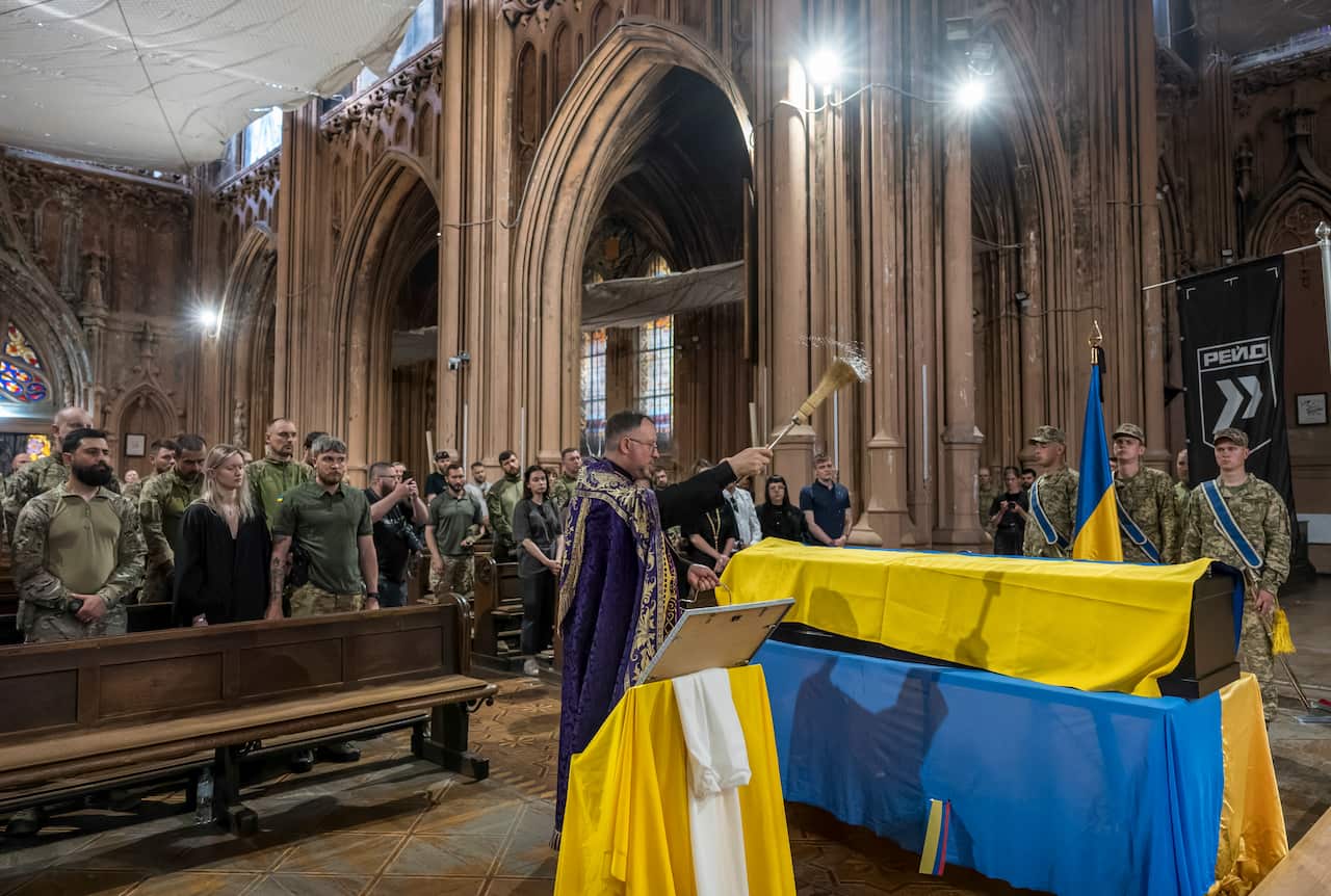Kyiv bids farewell to fallen Colombian volunteer soldier