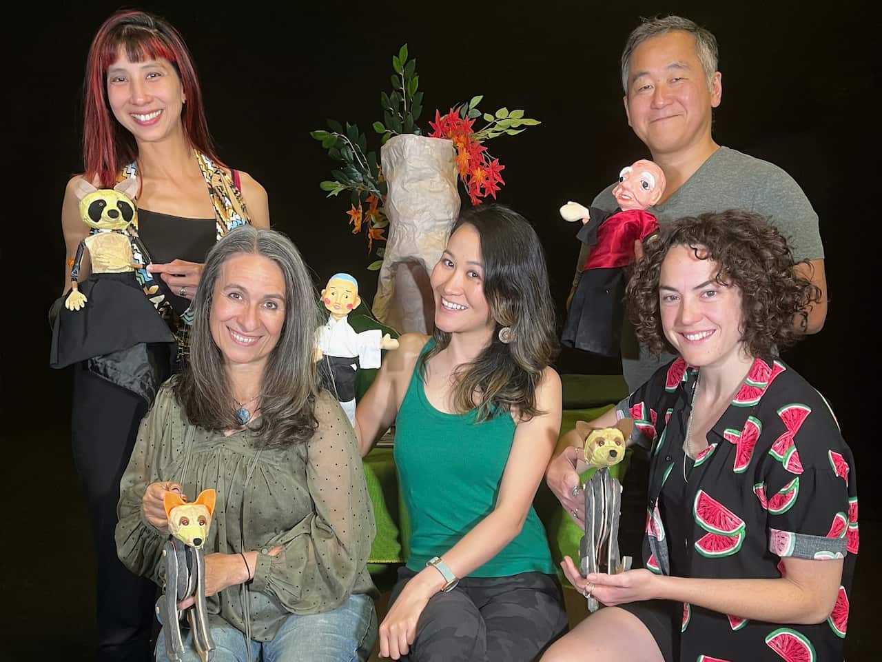 Mayu Iwasaki and cast - Little Bozu and Kon Kon