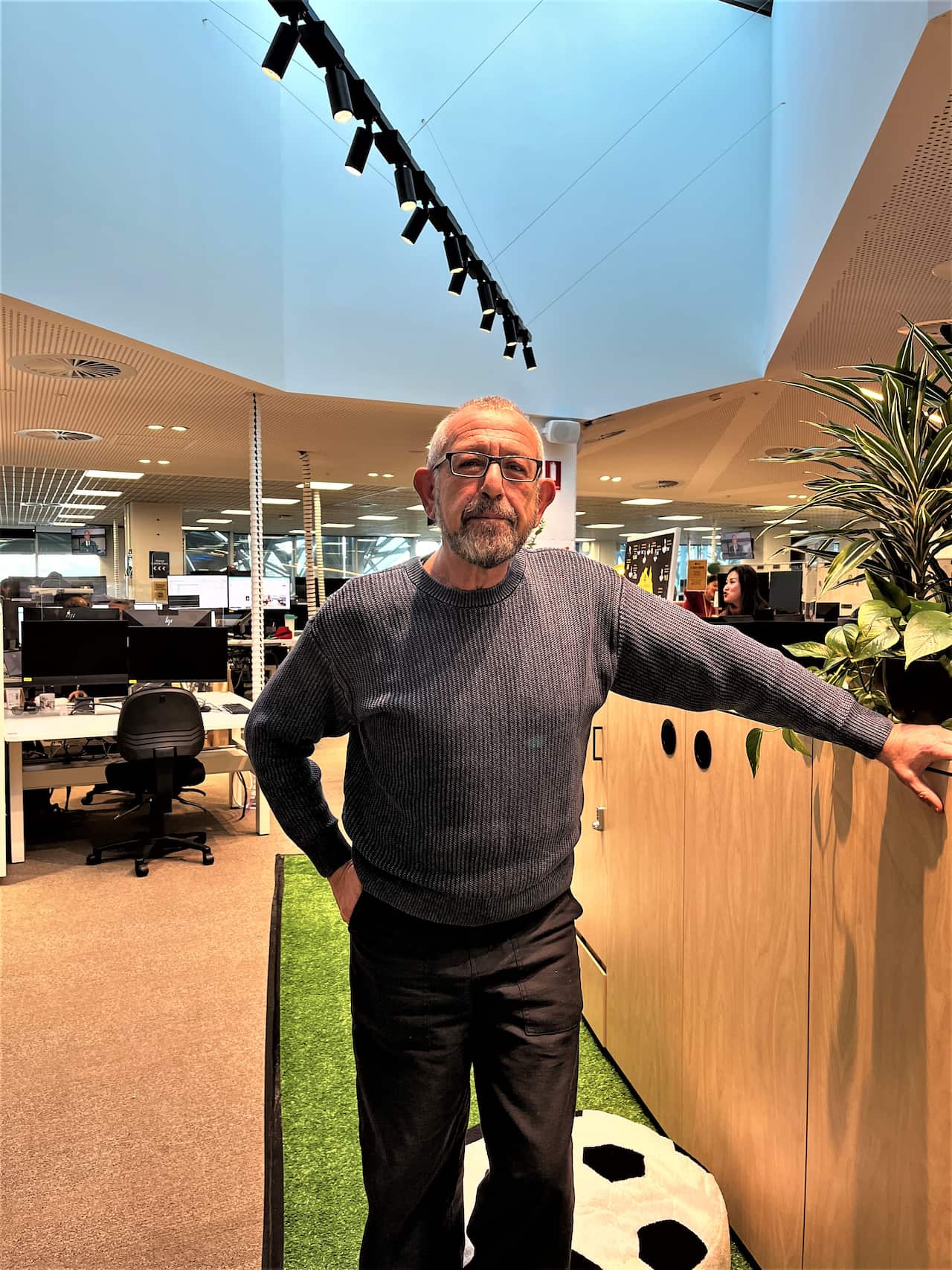 Professor Andreas Takis at SBS Melbourne Studio, June 2026
