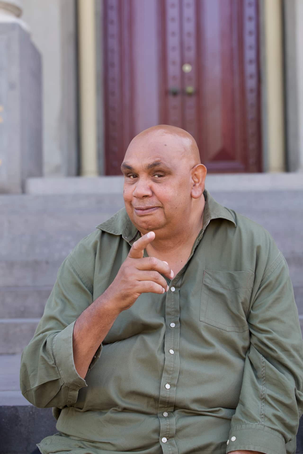 Kutcha Edwards smiles for a photo