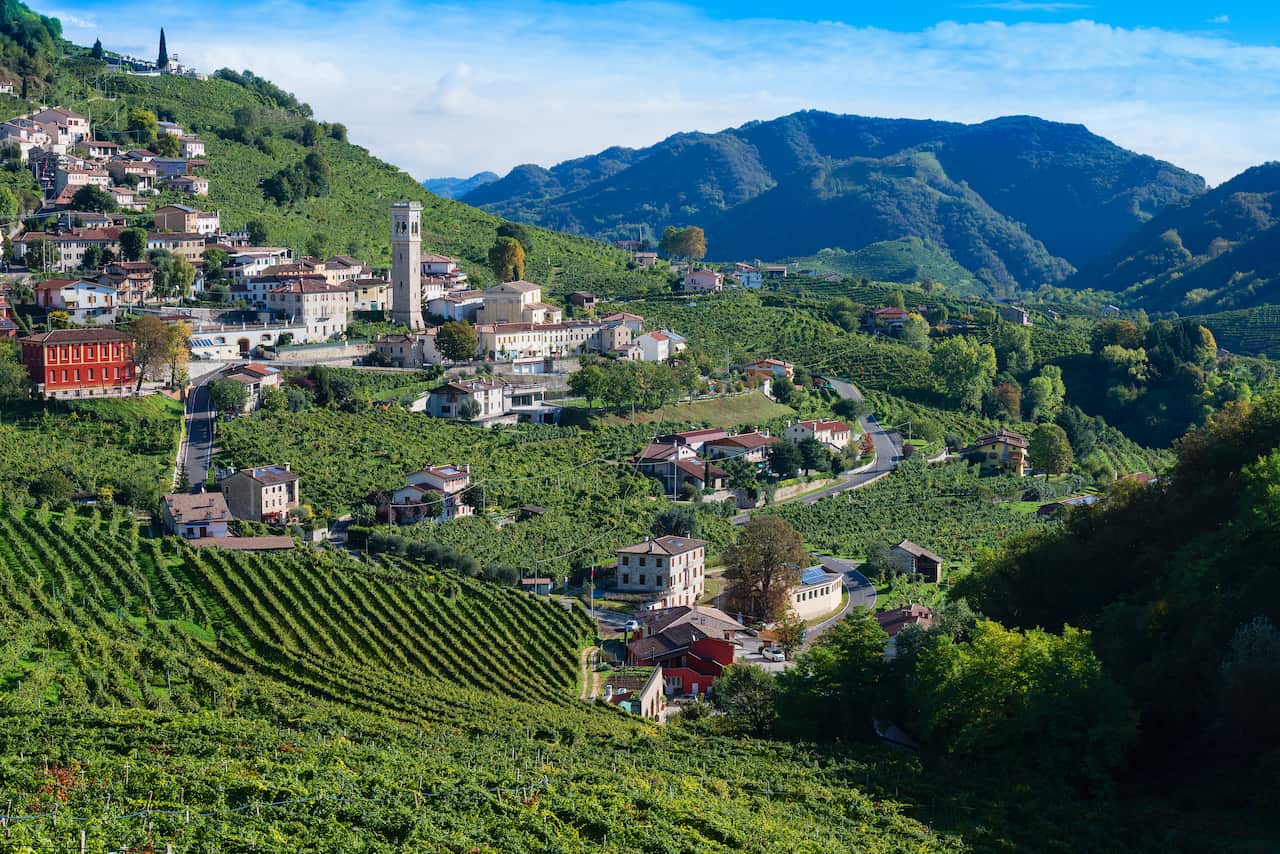 Wine-growing region at Santo Stefano, Veneto