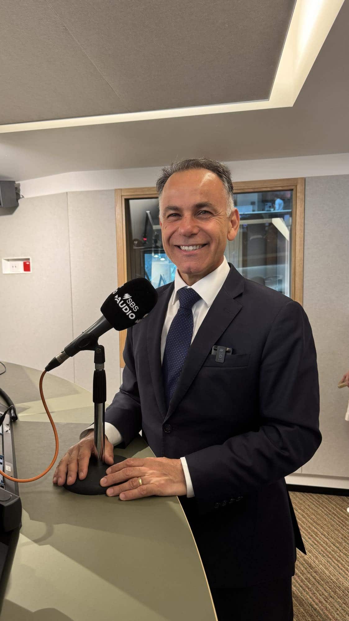 Victorian Opposition Leader John Pesutto, at SBS Melbourne offices / SBS Greek