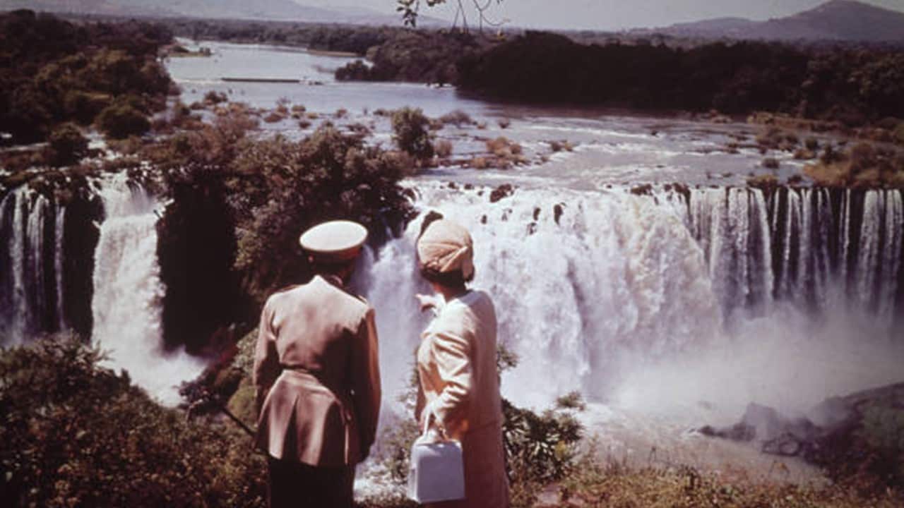 Queen Elizabeth II at the impressive Tissisal Falls.jpg