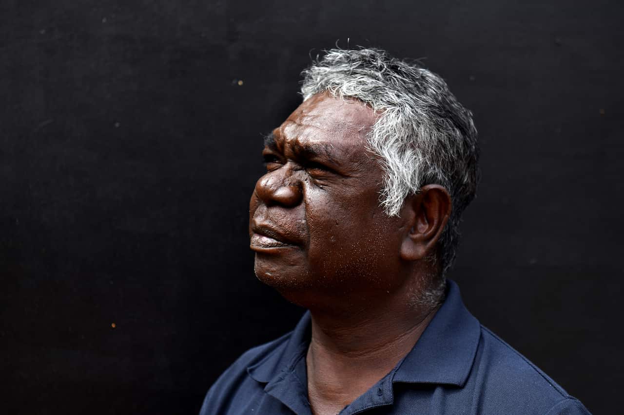Senior Gumatj leader of the Yolngu people Djawa Yunupingu in 2018.