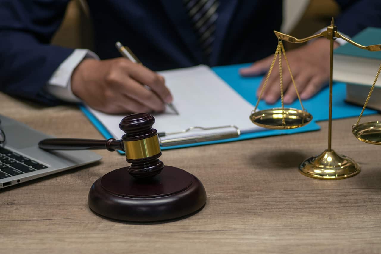 Judge gavel with Justice lawyers, Businesswoman in suit or lawyer, Advice and Legal services Concept.