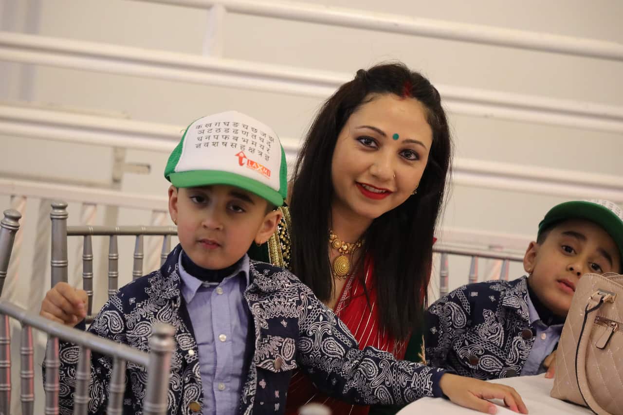 Attendees at the Teej event in Sydney.