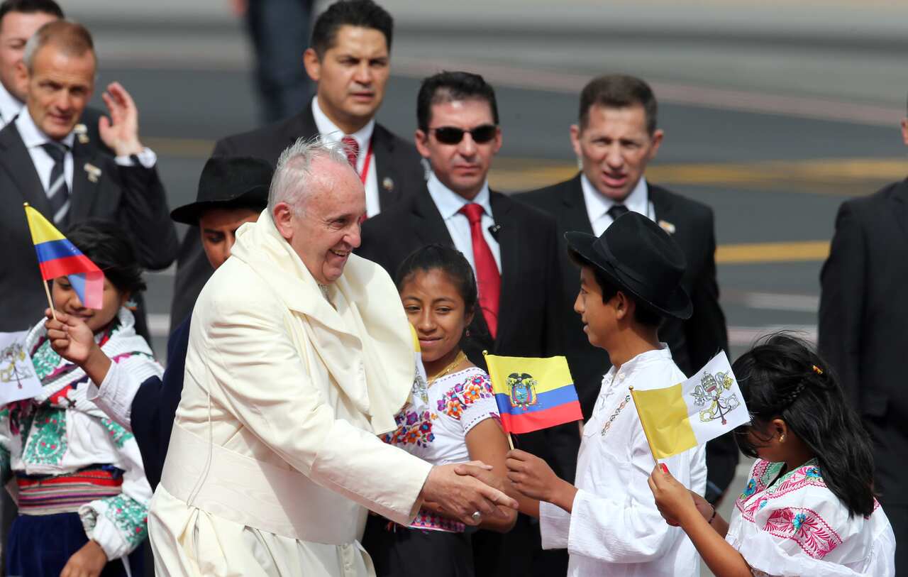 APTOPIX Ecuador Pope