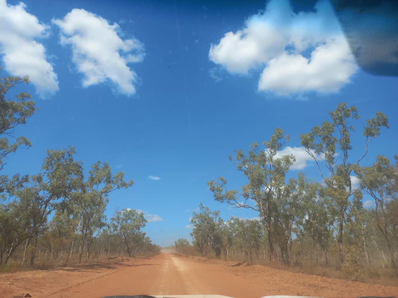 A red dirt road in the Northern Territory