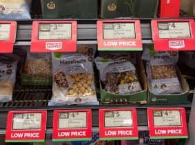 A display of products at a store