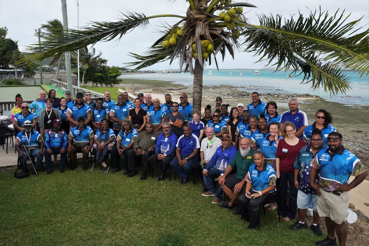Attendees at the Zenadth Kes Land and Sea Symposium on Thursday Island