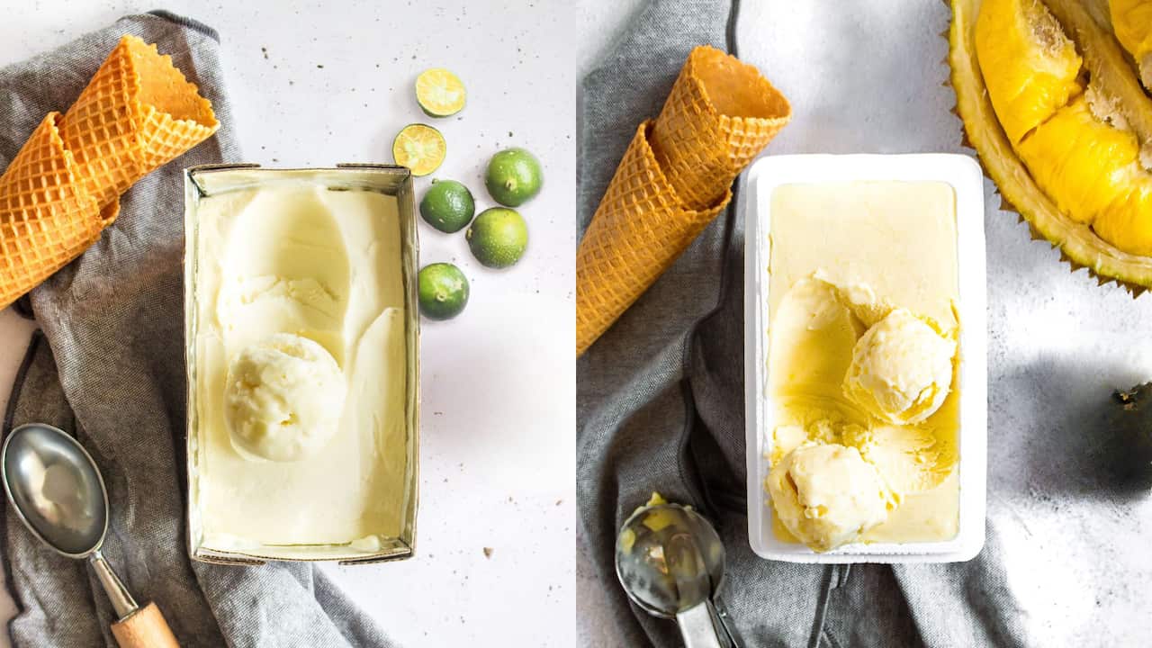 Calamansi and durian ice cream.jpg