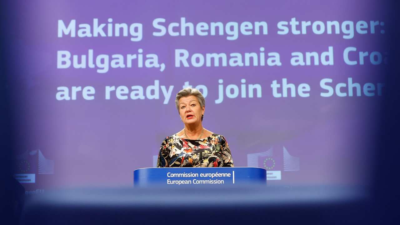 European Commissioner for Home Affairs Ylva Johansson on the readiness of Bulgaria, Romania and Croatia to fully participate in the Schengen area