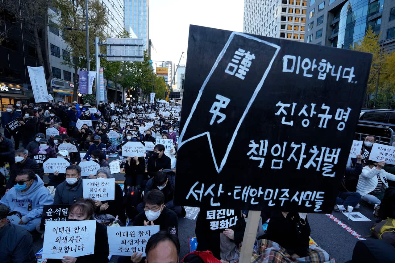 South Korea Halloween Crowd Surge