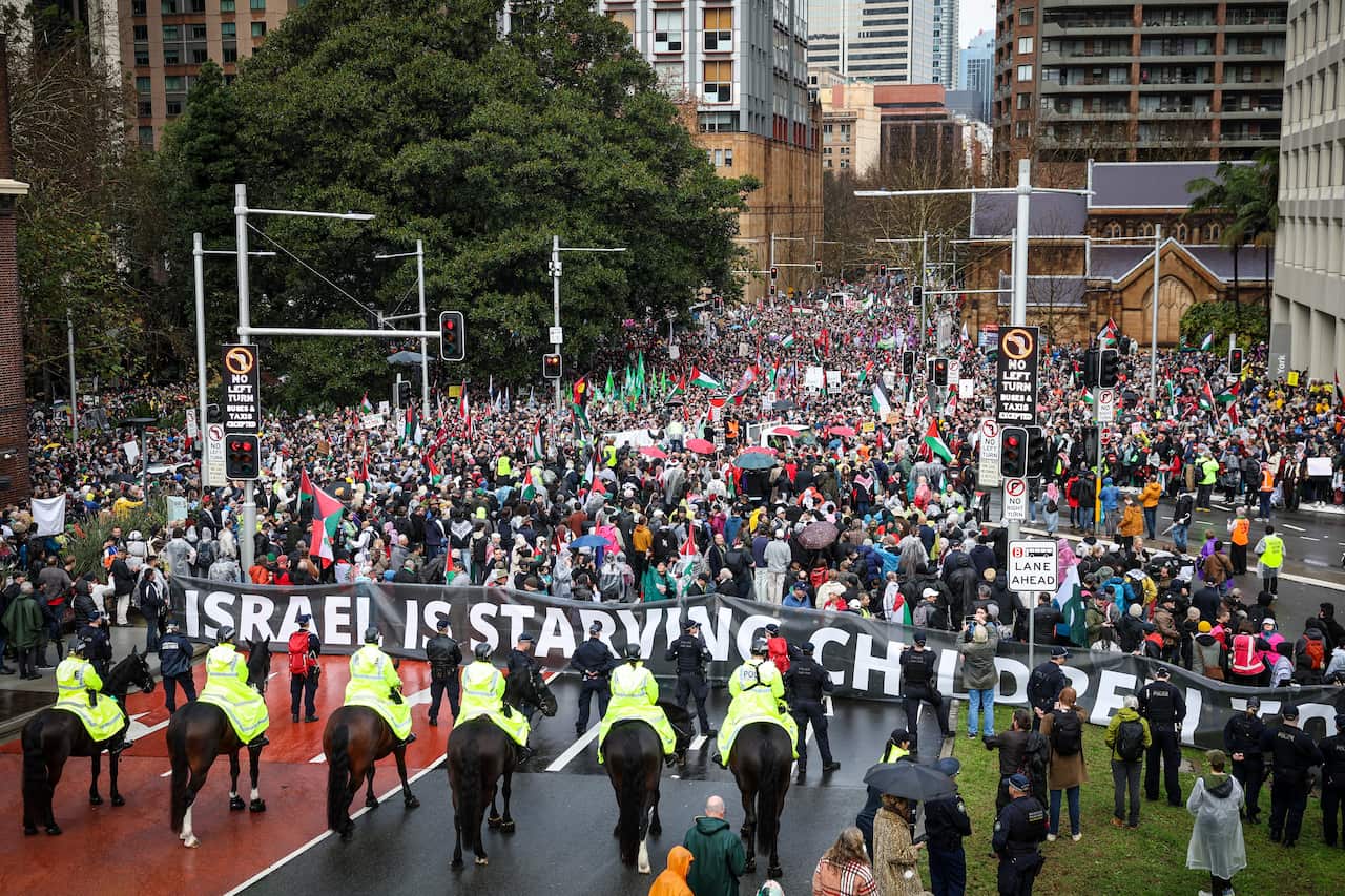Pro-Palestinian Protesters March In Australia