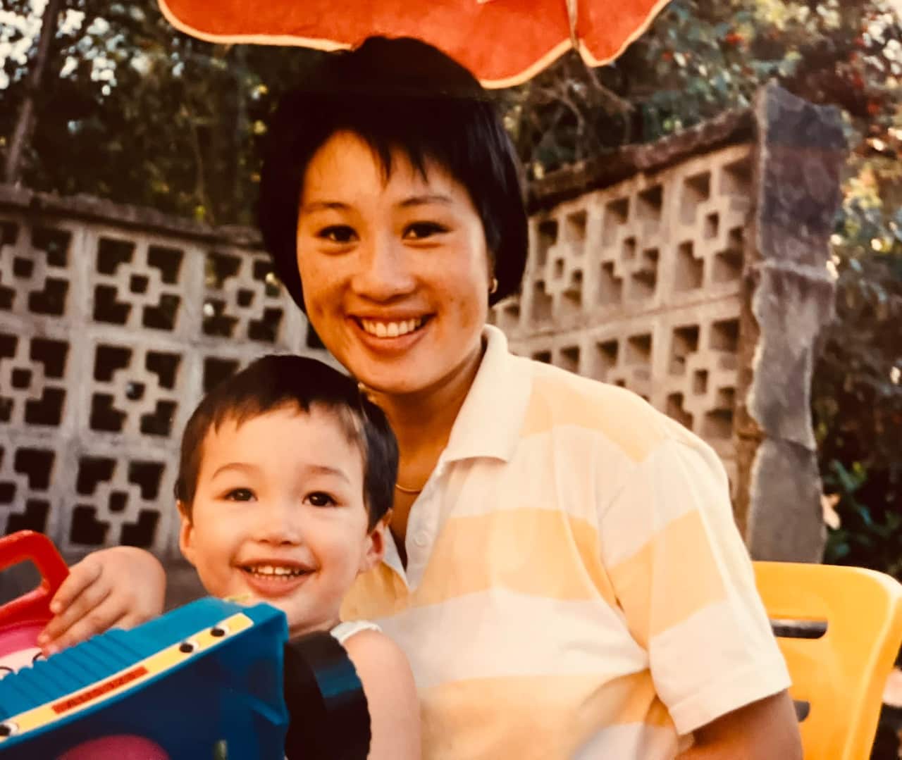 Mr Christopher Johnson(Chris) and his mother Kaylin when he was 2.jpg(2).jpg