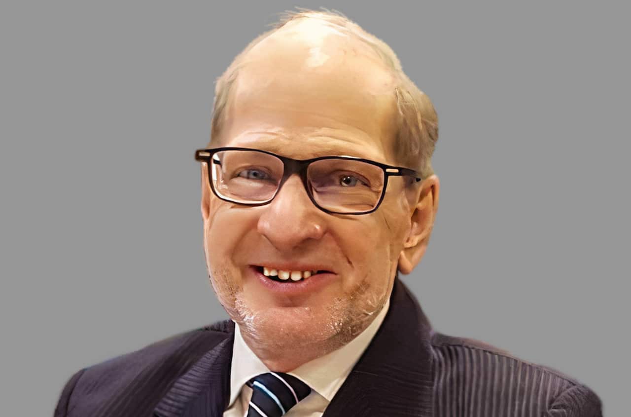 A man wearing a suit.