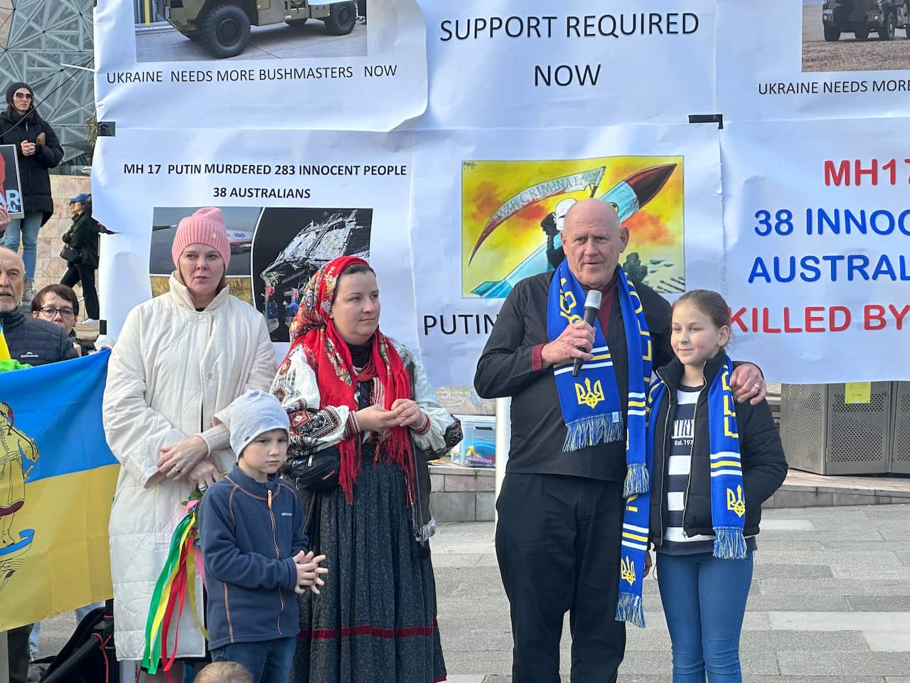 500 days rally in Melbourne at Federation Square on Saturday, 8 July 2023. .JPG