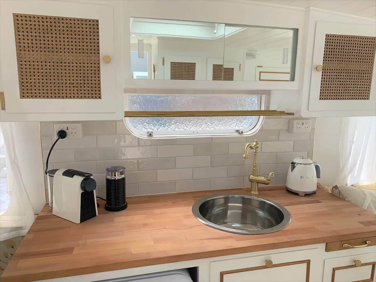 Vintage vans are fitted with new interiors