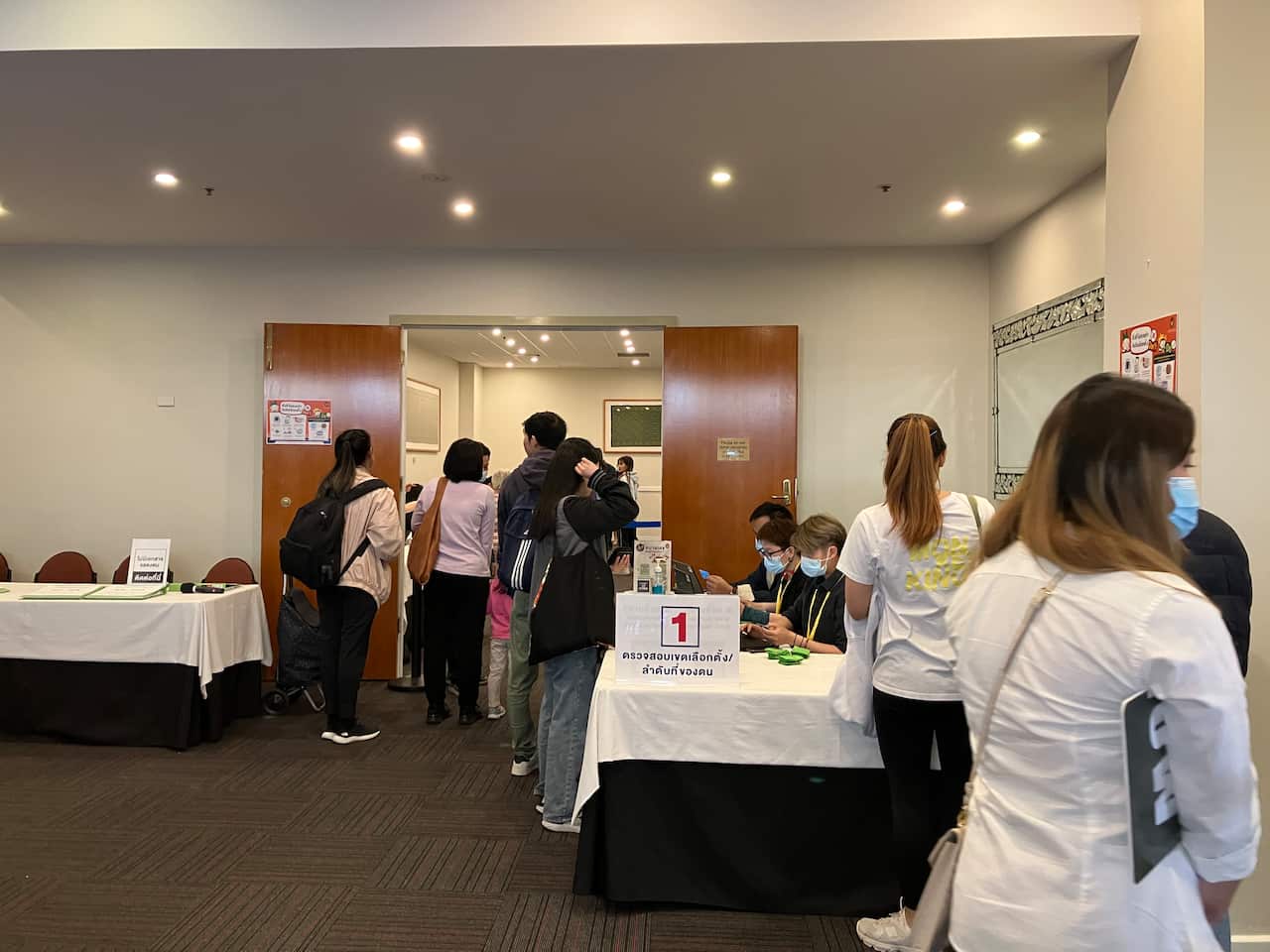 บรรยากาศการเลือกตั้งที่คูหา ที่ซิดนีย์