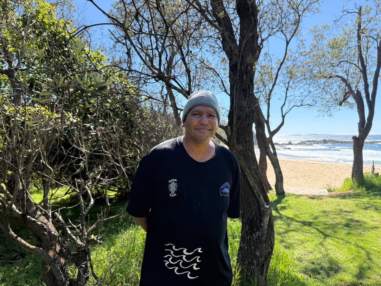 Yuin Djiringanj Elder Warren Foster at Mystery Bay.jpeg